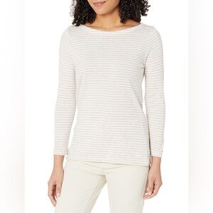 Vineyard Vines Cream Striped Blouse - size Medium